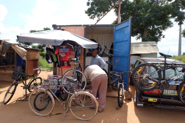 Fahrradladen in Matsapha