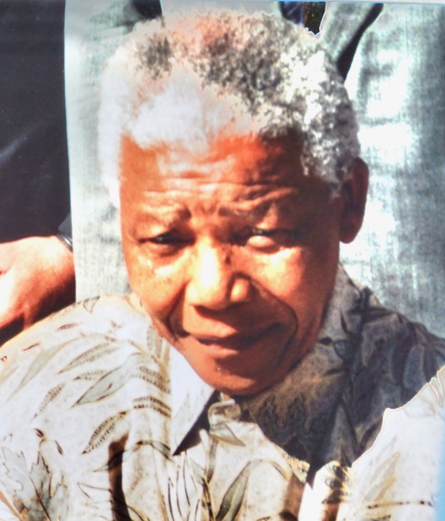 Nelson Mandela beim Besuch in Heidelberg